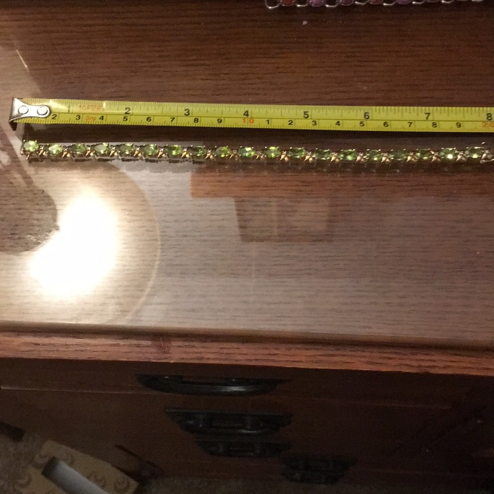 8” "Genuine Peridot" Tennis Bracelet